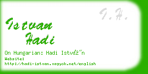 istvan hadi business card